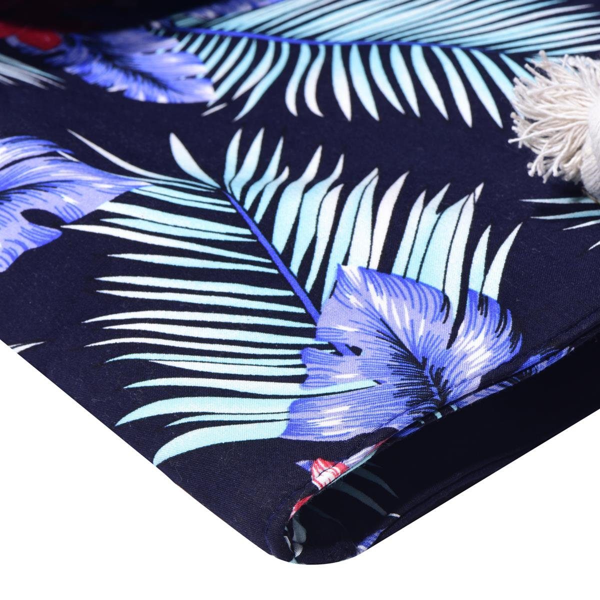 Shopper Reißverschluss, Beach Große Strandtasche DonDon (2-tlg), hawaii Flower mit Strandtasche, tolle Schultertasche Style Motive