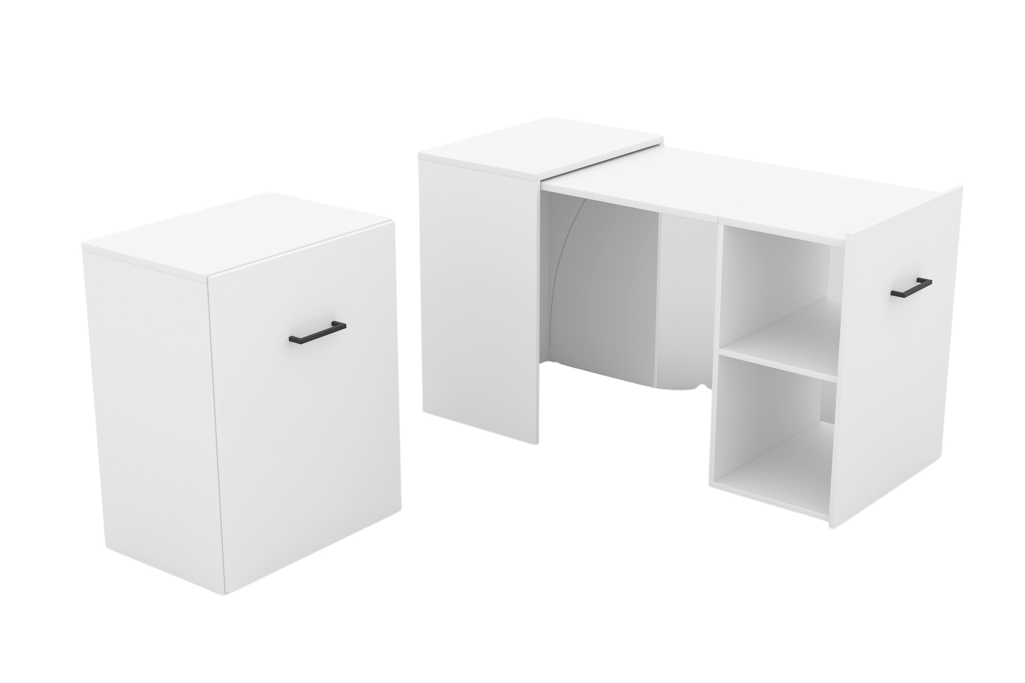 Masseno Schreibtisch INTELLO 131,5 x 75 cm Weiß