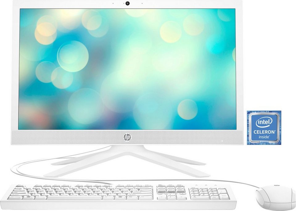 HP 21-b0002ng All-in-One PC (20,7 Zoll, Intel® Celeron J4025, UHD Graphics  600, 4 GB RAM, 256 GB SSD, Luftkühlung)