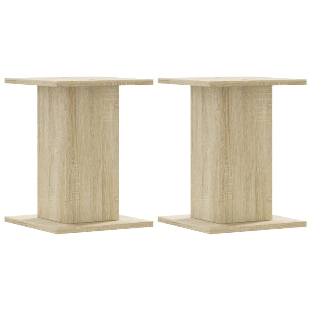vidaXL Blumenständer Pflanzenständer 2 Stk. Sonoma-Eiche 30x30x40 cm Holzwerkstoff (1 St)