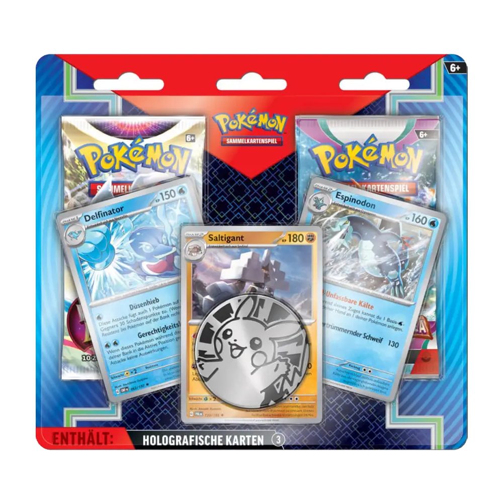 The Pokémon Company Sammelkarte Pokemon Karmesin & Purpur Enhanced 2 Pack Blister DE