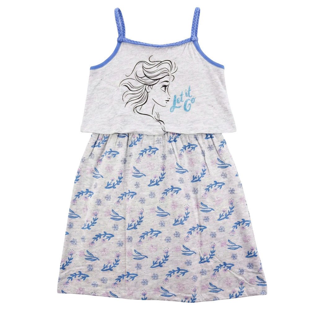 Disney Frozen Sommerkleid Die Eiskönigin Elsa Mädchen Kinder Kleid Gr. 104 bis 134