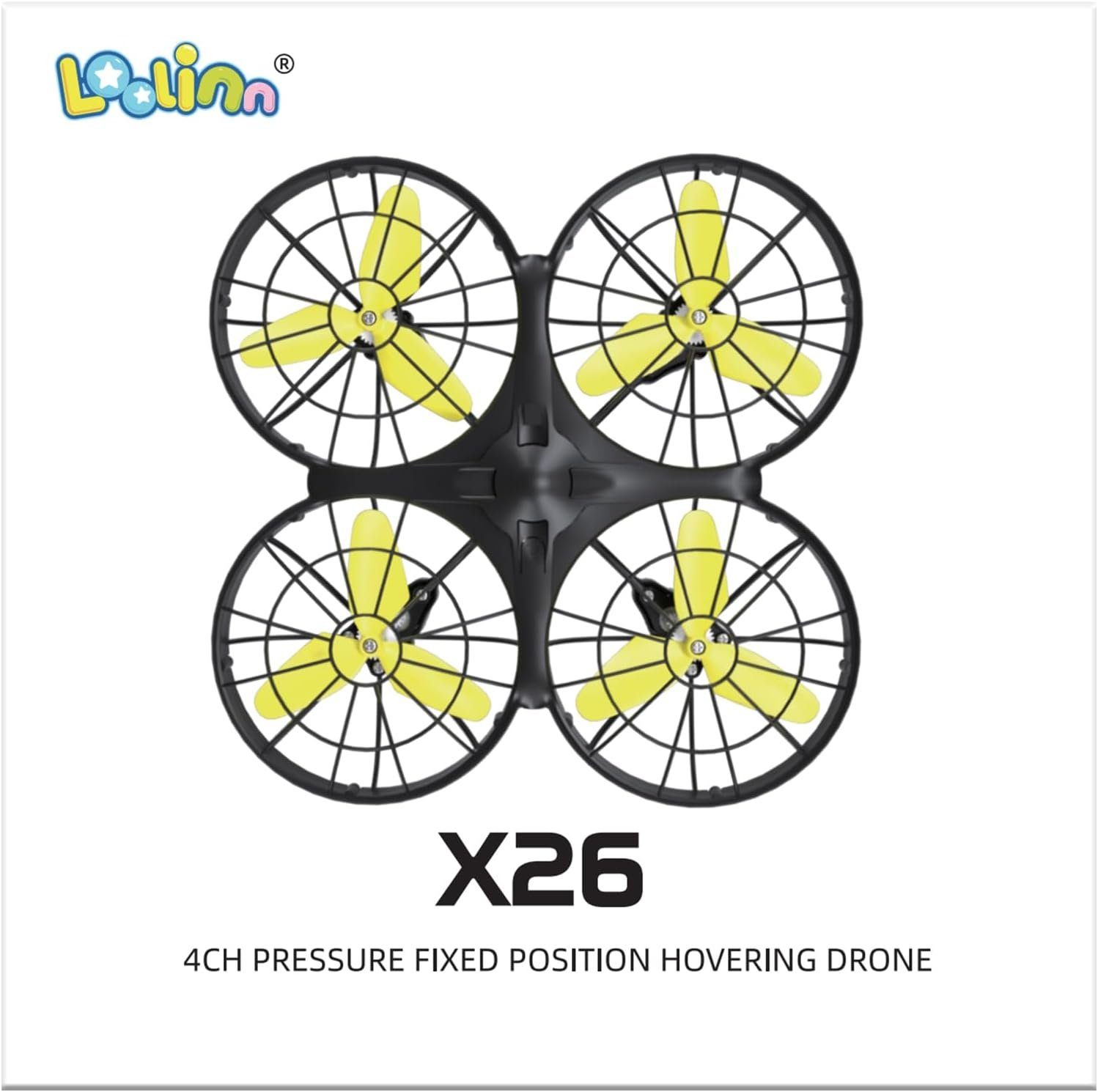 Loolinn Drohne (Kinder Mini Drohne 360° Min. Flips, Flugzeit) RC Quadrocopter, 20 
