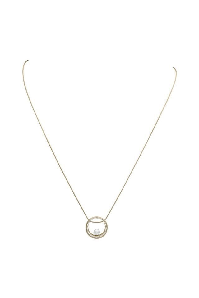 SKAGEN Schlangenkette Skagen Collier SHINY GOLD CIRCLE JNSG038 günstig online kaufen