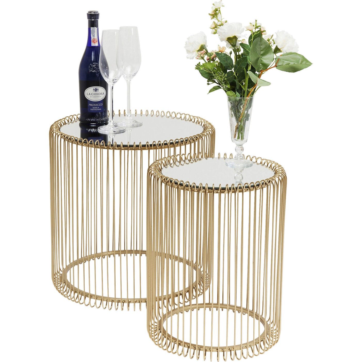 Kare Design Beistelltisch Wire (2er Set)