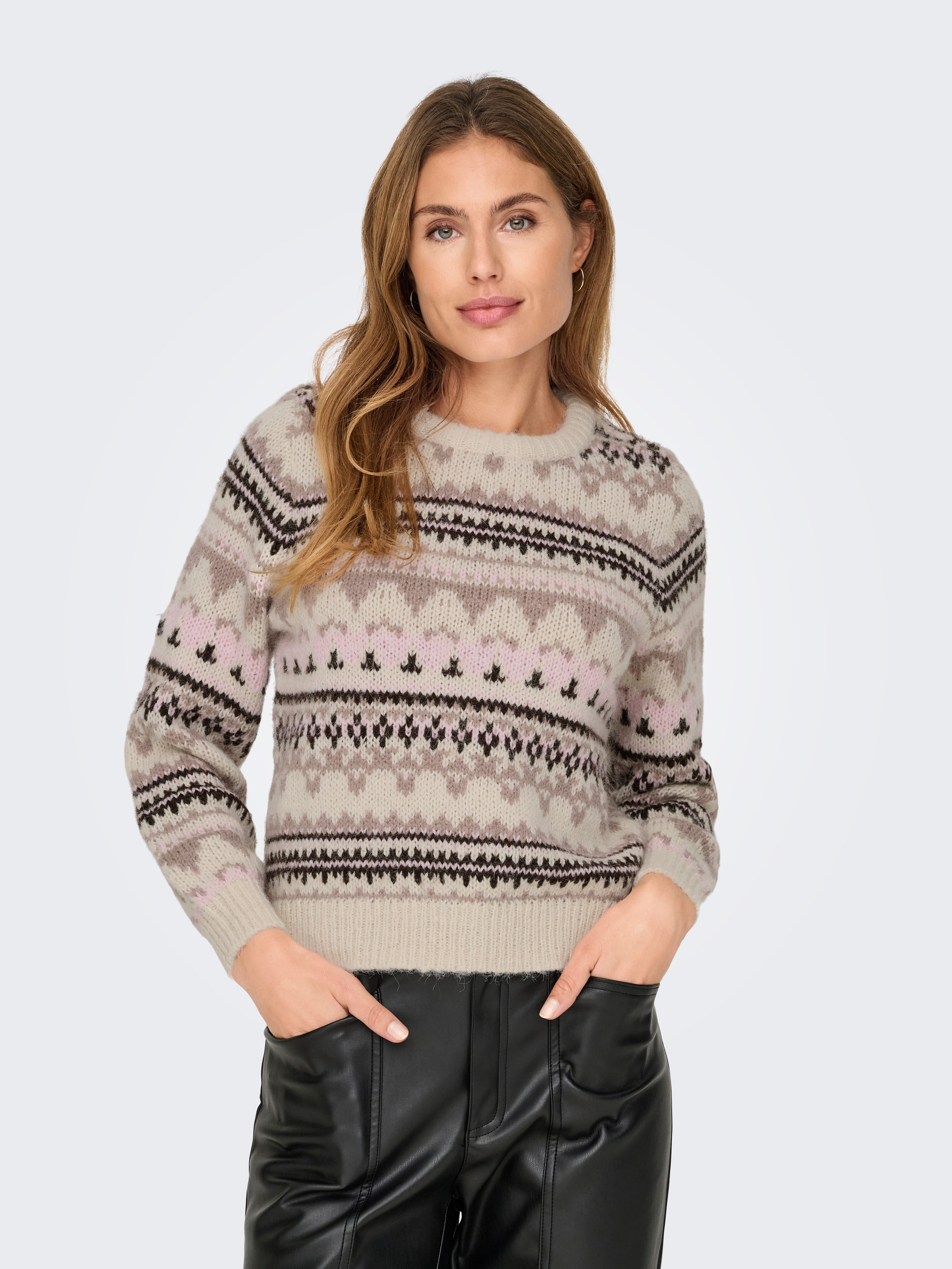 ONLY Rundhalspullover ONLMONTANA L/S LIFE O-NECK günstig online kaufen