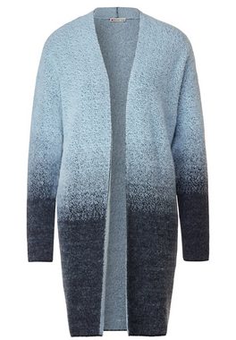 STREET ONE Strickjacke Long feather yarn dessin cardi Kuscheliges Federgarn mit Farbverlauf