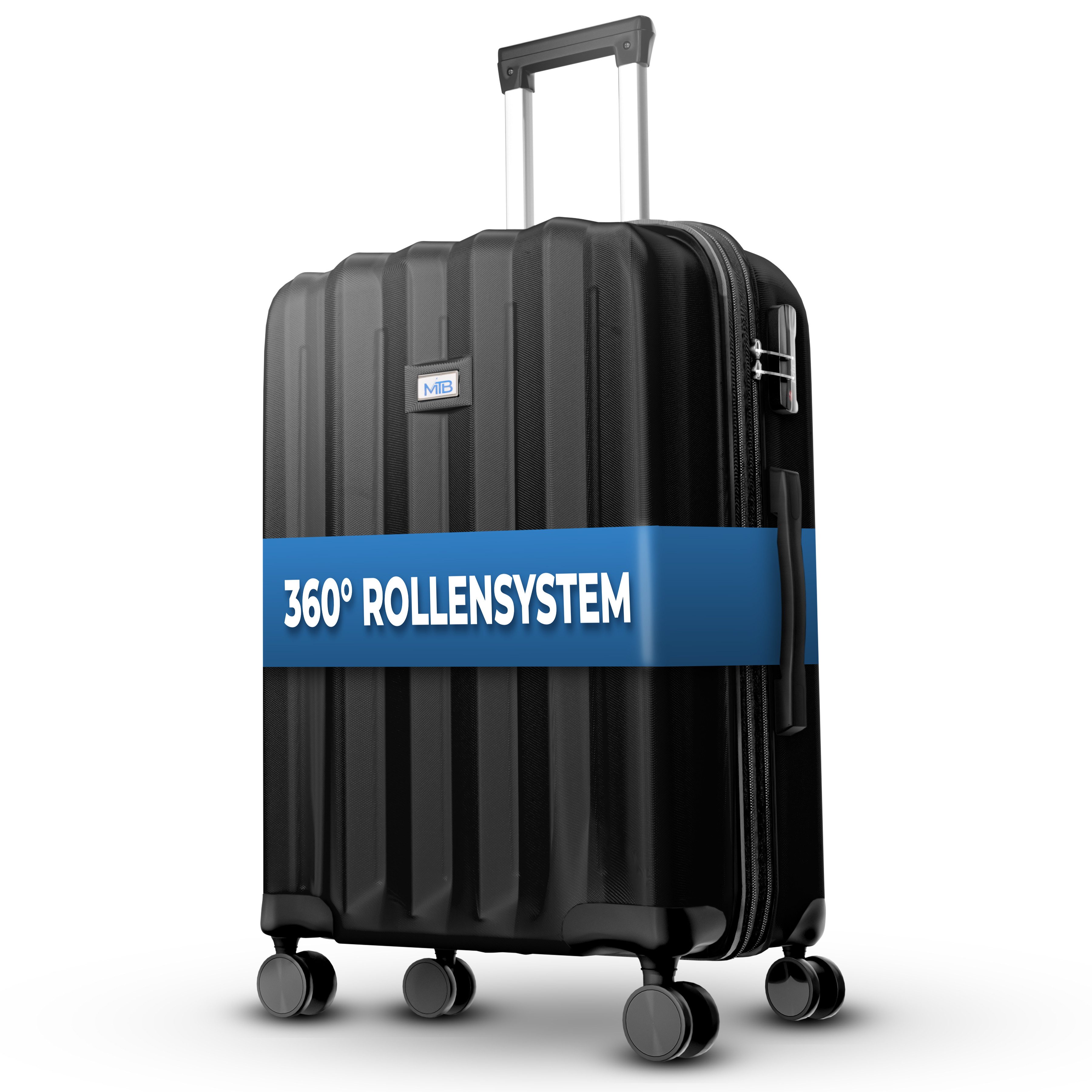 My Travel Bag Koffer Hartschalen-Trolley Reisekoffer Trolley Tasche Rollkoffer ABS 75cm, Dehnungsfuge für bis zu 20% mehr Volumen