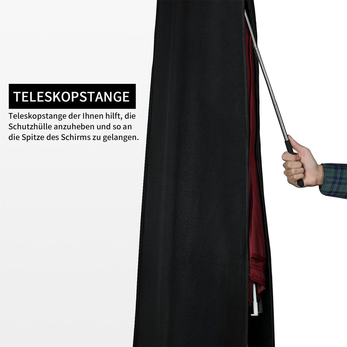 Welikera Sonnenschirm-Schutzhülle Schutzabdeckung für Kurbelschirm wasserdi günstig online kaufen