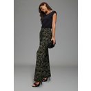 Laura Scott Jumpsuit 2-in-1-Look, einfarbiges Oberteil, geblümte Hose, Viskose-Jersey