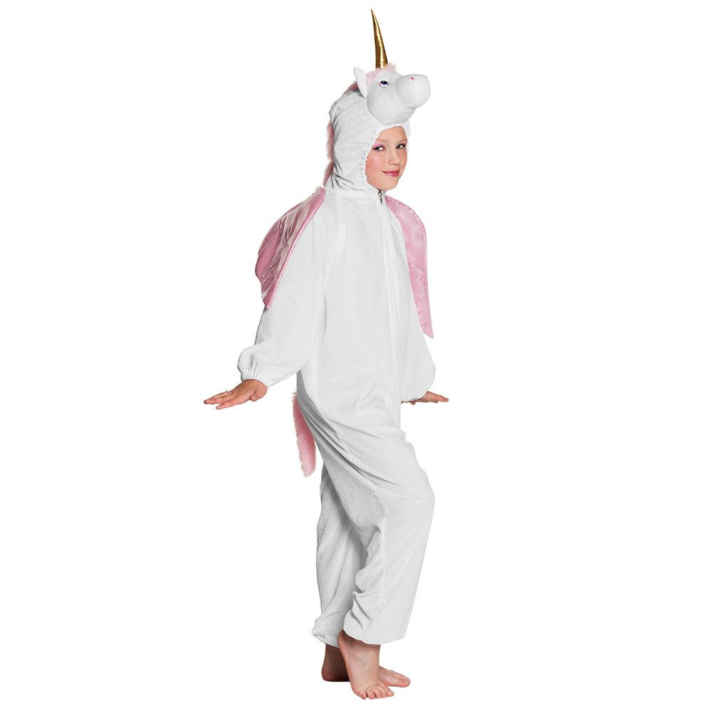 Kostüm Einhorn Kostüm für Kinder bis 140 cm, Weiß