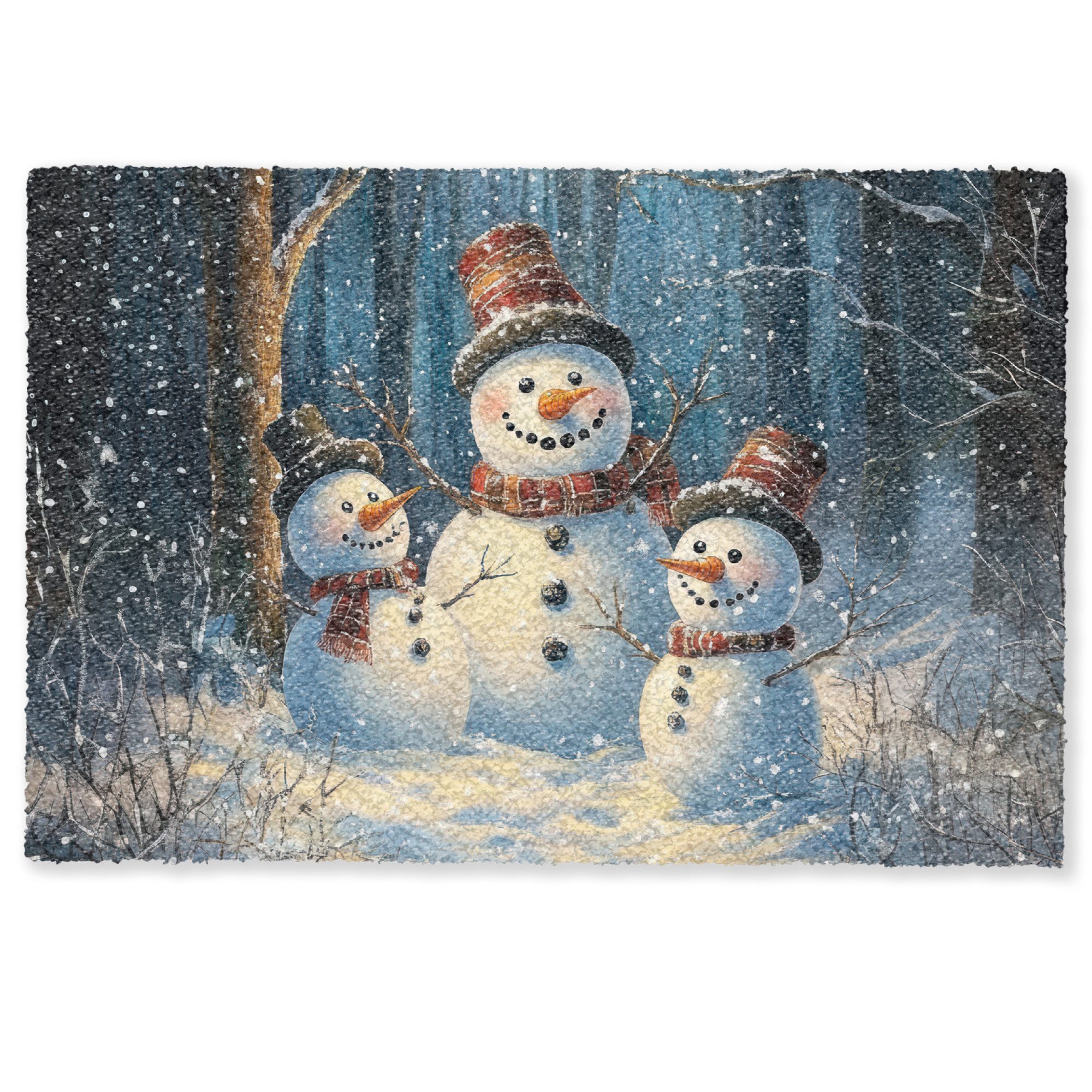 MuchoWow Fußmatte Schneemann - Schnee - günstig online kaufen