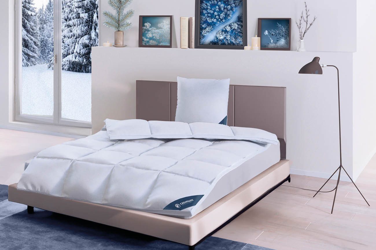 casimum Gänsedaunenbettdecke FIRST CLASS Daunendecke 135x200, 155x220, 200x günstig online kaufen
