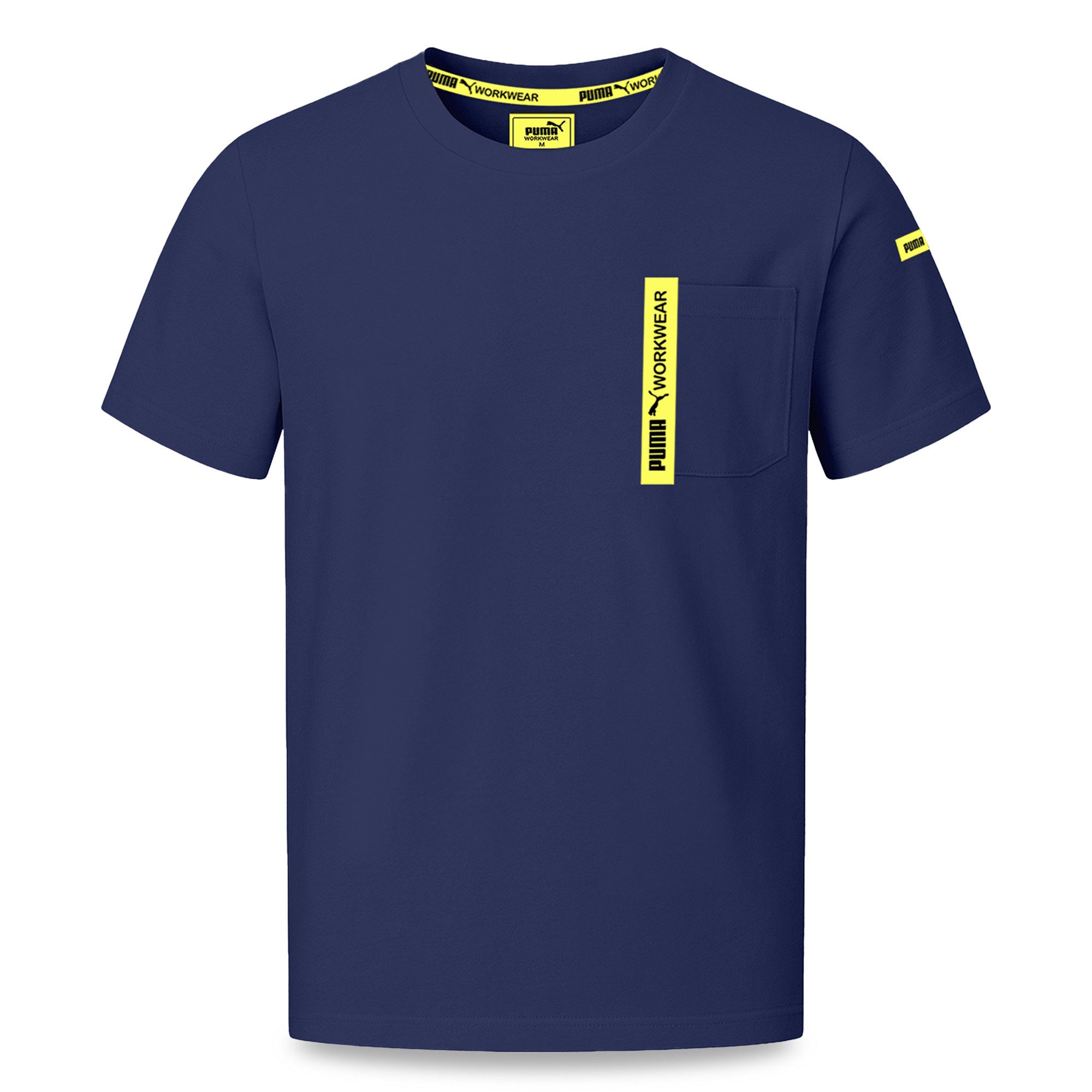 PUMA Workwear T-Shirt ADVANCED Arbeitsshirt - Herren Shirt mit Brusttasche - Utility Fach Strapazierfähiges und atmungsaktives Gewebe, für Handwerk und Logistik