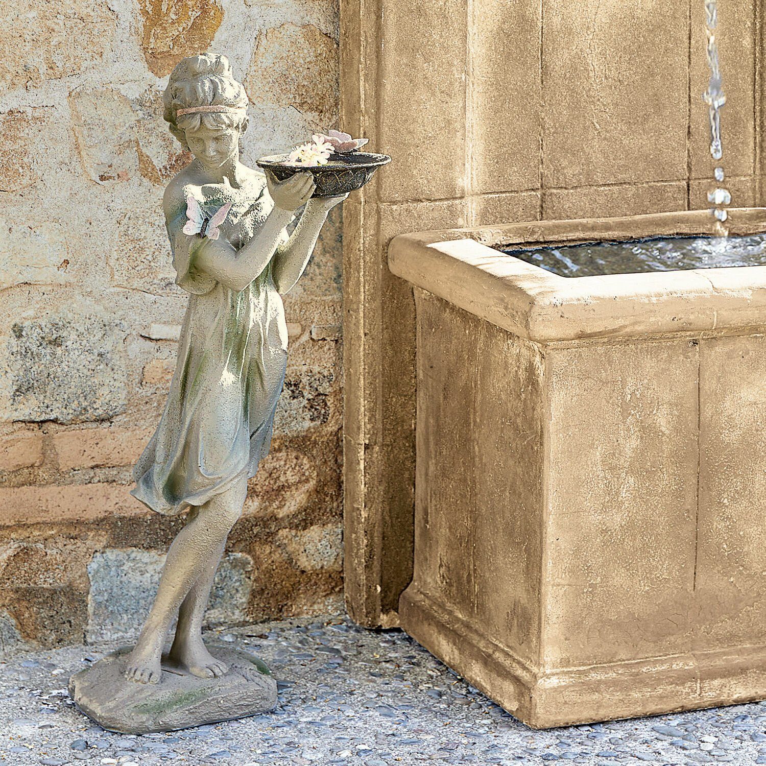 Mirabeau Dekofigur Skulptur Malia antikgrau
