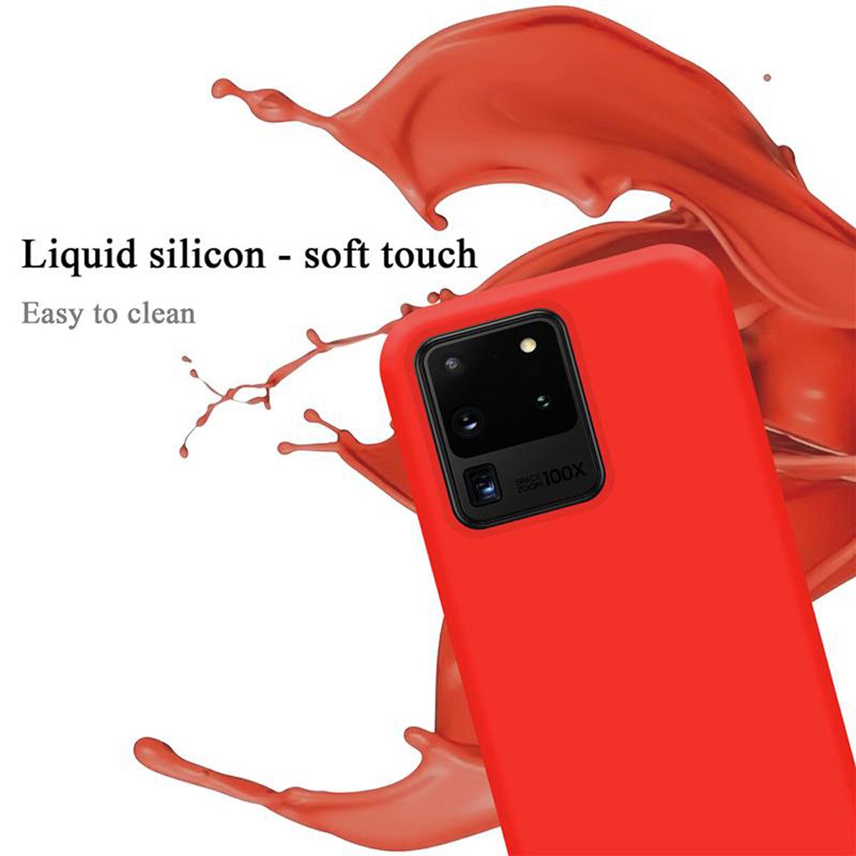 Cadorabo Handyhülle für Samsung Galaxy S20 ULTRA Hülle Samsung Galaxy S20 ULTRA, Flexible Hülle TPU Silikon Schutzhülle Back Cover Case