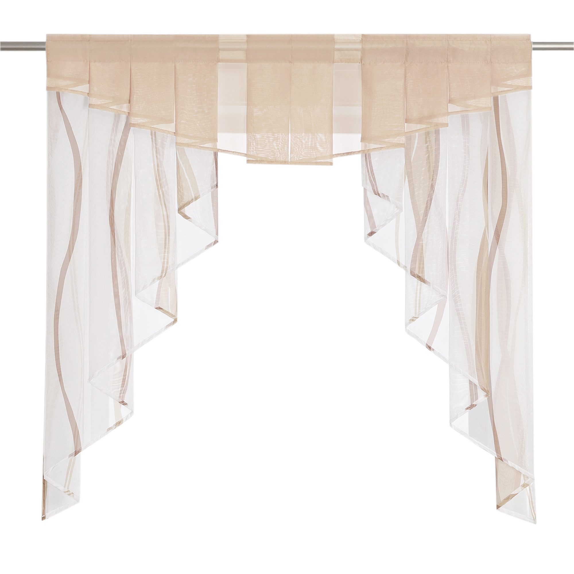 Joyswahl Scheibengardine (1 St), Stangendurchzug, transparent, Tunnelzug Vo günstig online kaufen