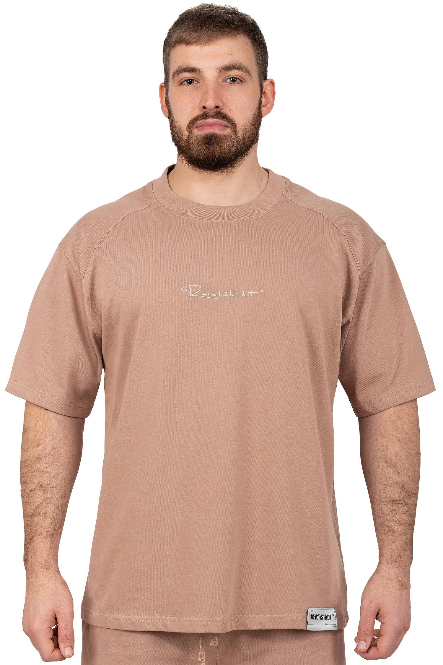 Reichstadt Trainingsshirt Herren Oversized Kurzes Hemd 22RS033 in kräftigen Farben