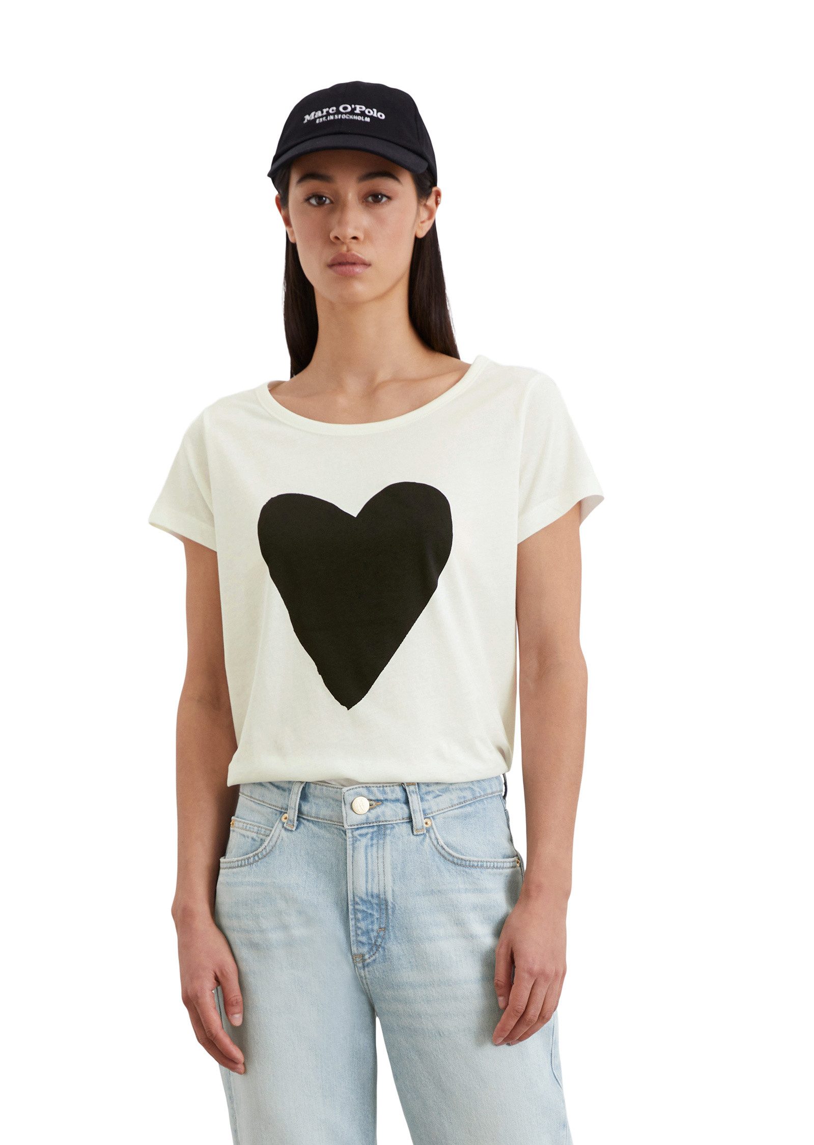 Marc O'Polo T-Shirt aus leichtem Single günstig online kaufen