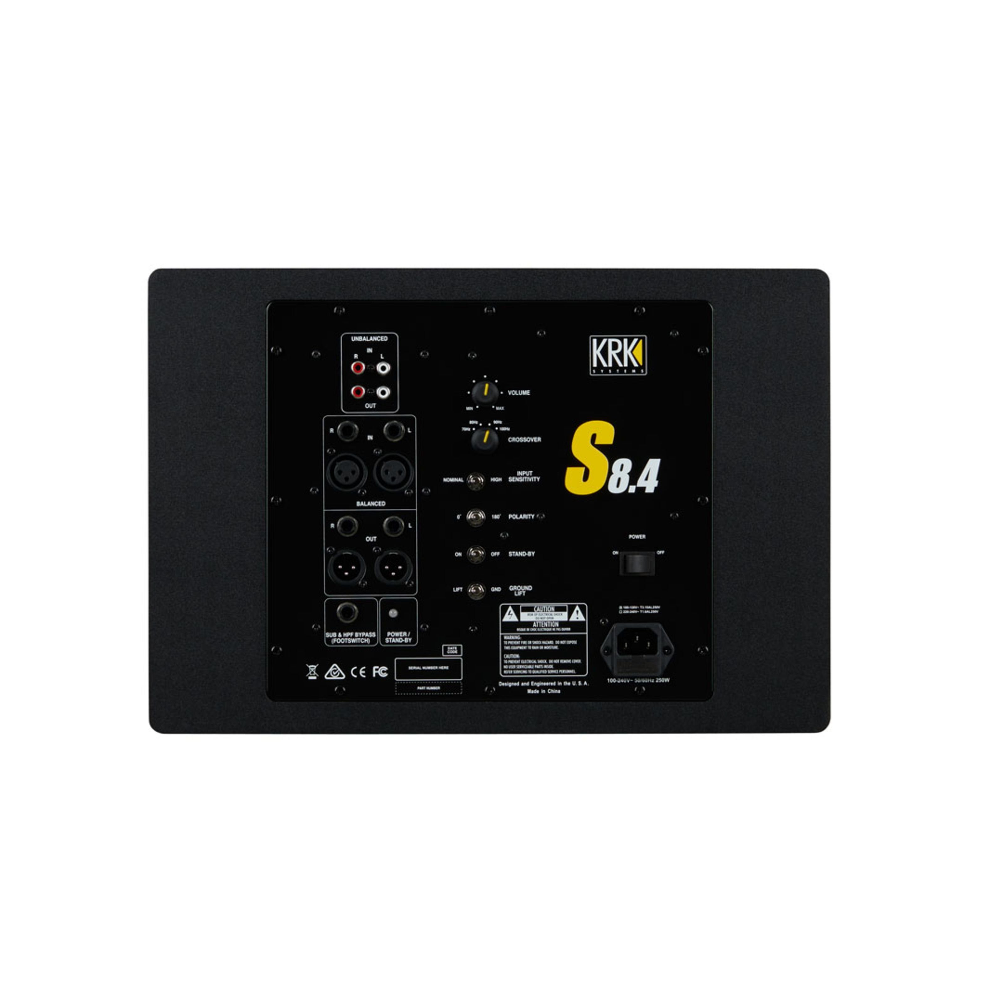 KRK Subwoofer (S8G4 - Studio Subwoofer)