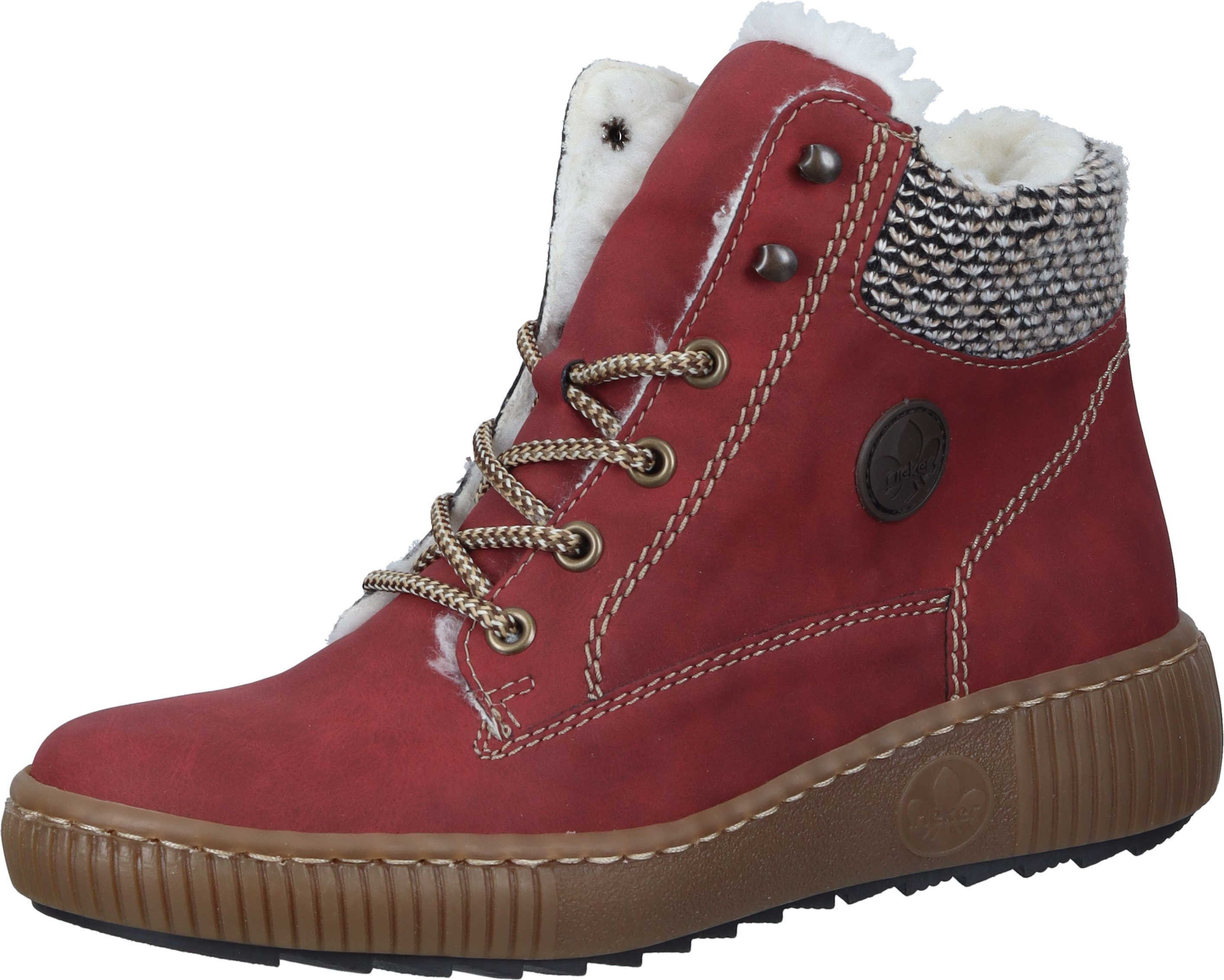 Rieker Stiefeletten Schnürstiefelette aus Textil günstig online kaufen