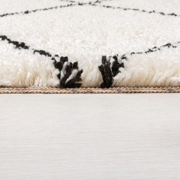 Hochflor-Teppich Kush Berber, FLAIR RUGS, rechteckig, Höhe: 30 mm, geometrisches Muster, im Boho Look