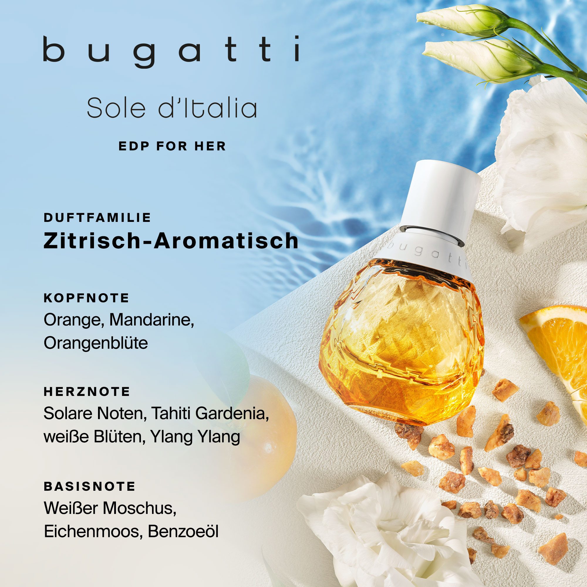 bugatti Eau de Parfum SOLE D'ITALIA, EDP, 60ml