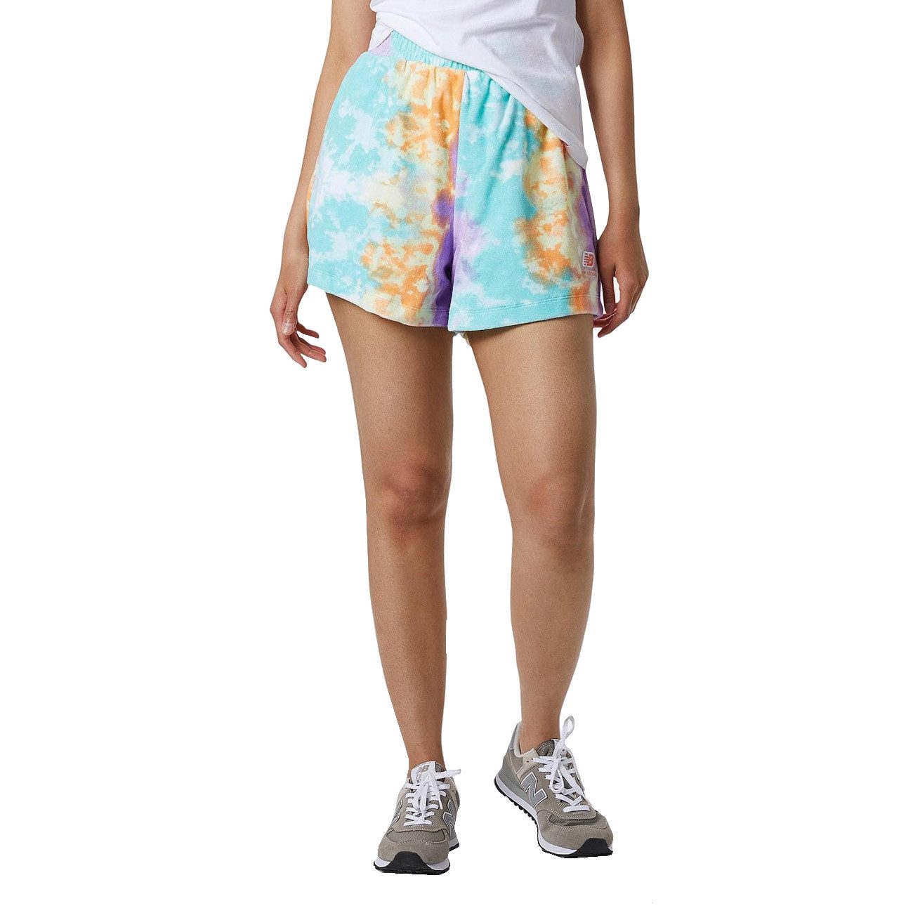 New Balance Shorts New Balance NB Essentials Endless Dayz Short Damen White Multicolor