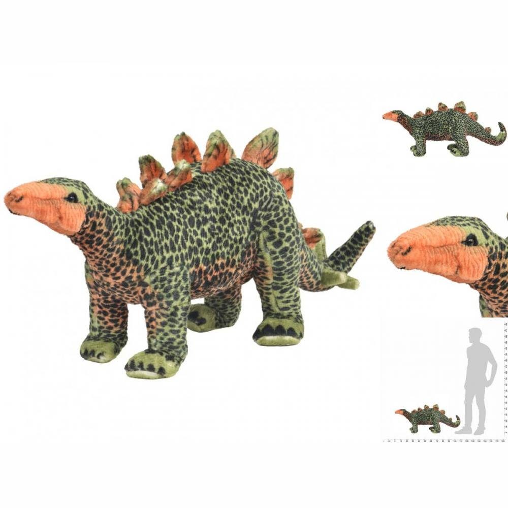 vidaXL Kuscheltier Stofftier Kuscheltier Plüschtier Dinosaurier Stegosaurus Grün und Oran