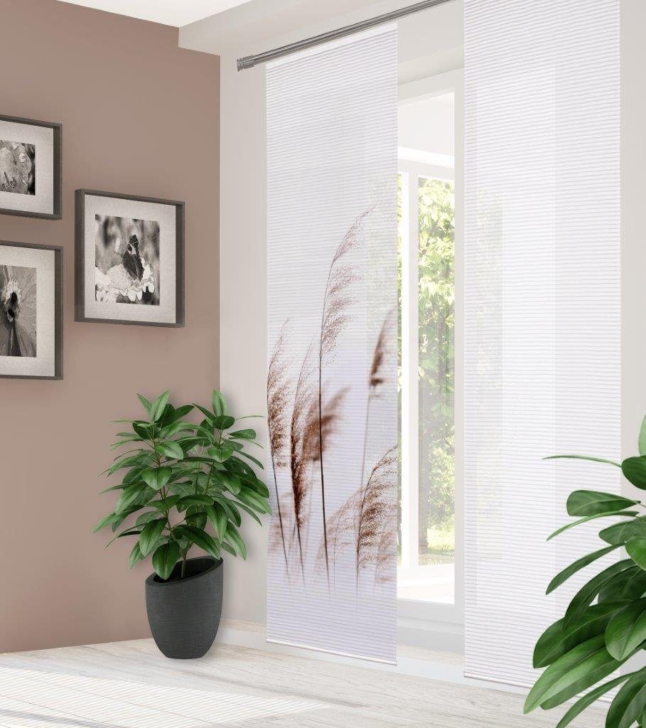 HOME in green Schiebegardine 84102 PAMILO Schiebegardine aus recyceltem Polyester 245x60 (1 St), Polyester (recycelt) Polyester