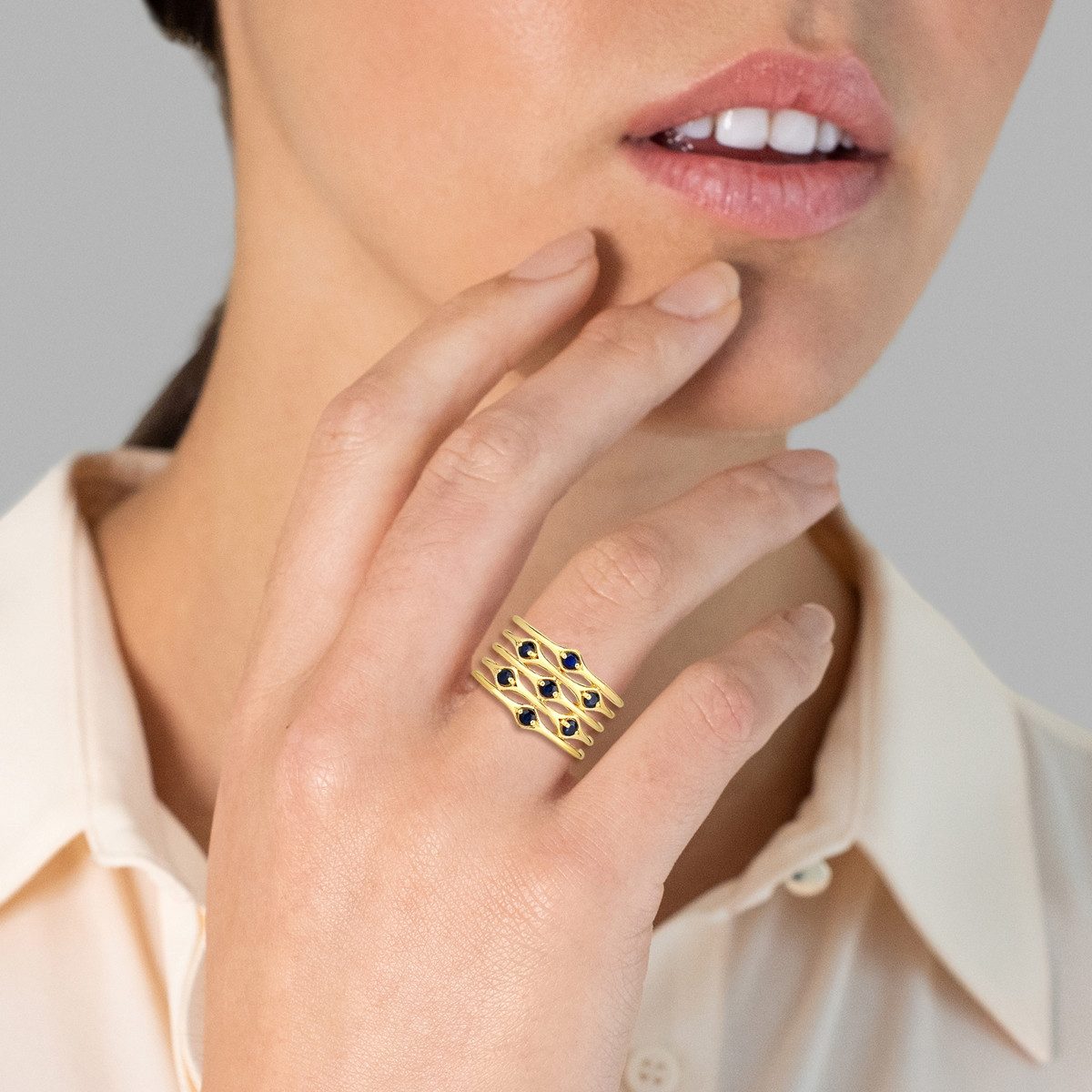 Rafaela Donata Fingerring K724 (1-tlg), aus Sterling Silber