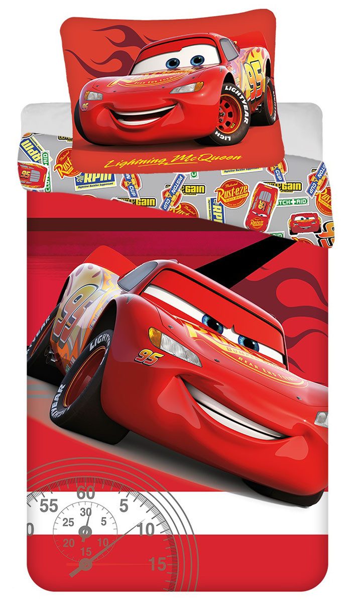 Disney Cars Bettwäsche Disney Cars Bettwäsche Filmmotiv 140 x 200 + 70 x 90 cm Baumwolle, Renforcé, 2 teilig