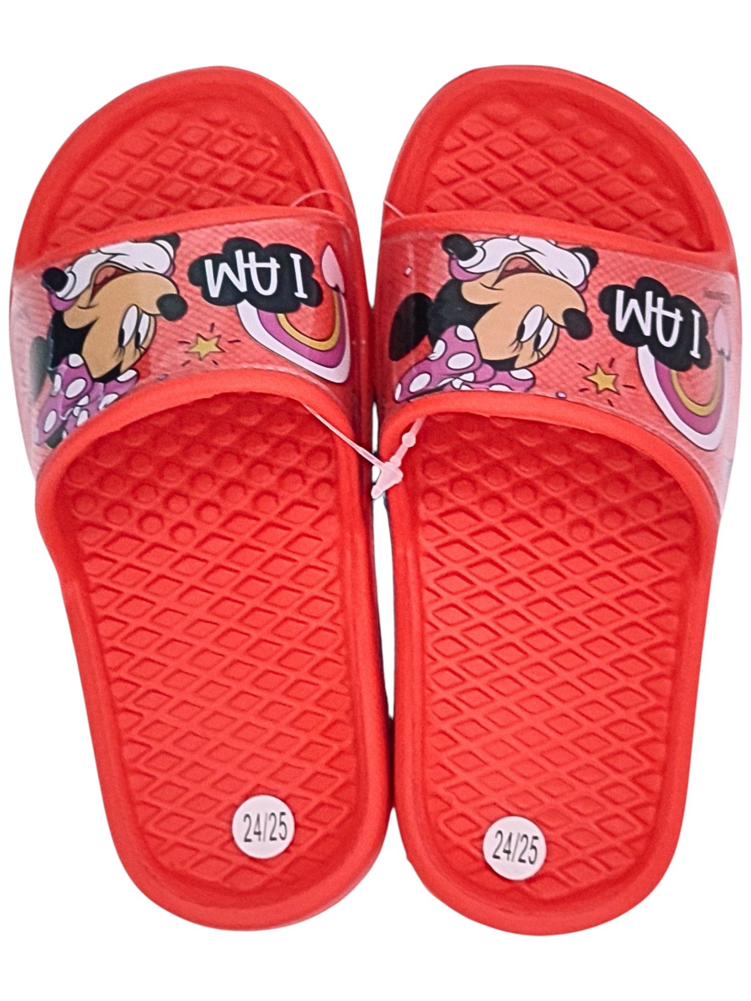 Disney Minnie Mouse Minnie Maus Badeschuh (2-tlg) Mädchen Schlappen Sandalen Größe 24 - 31