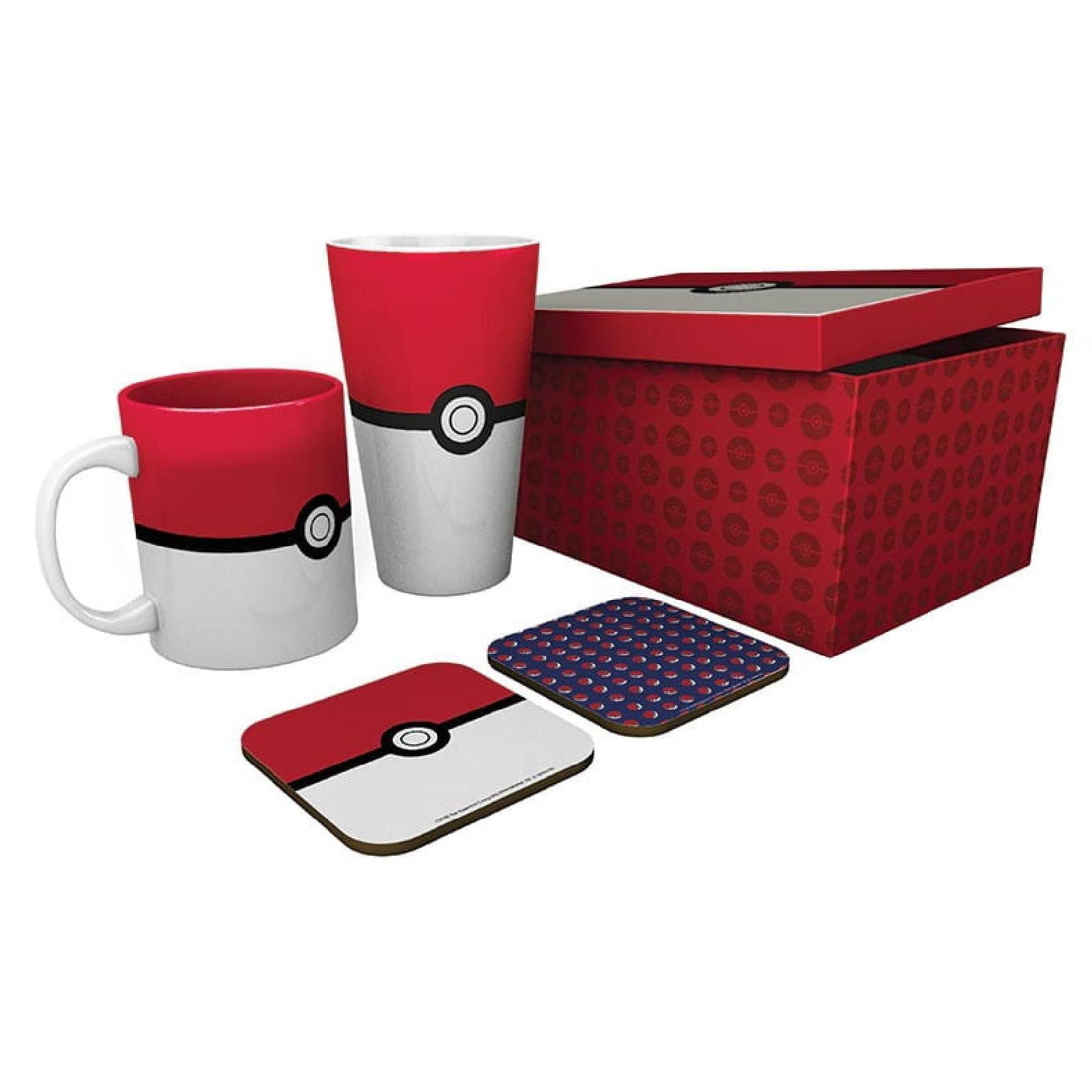 ABYstyle Merchandise-Figur POKEMON - Pck Glass XXL + Tasse + 2 Coasters - Pokéball