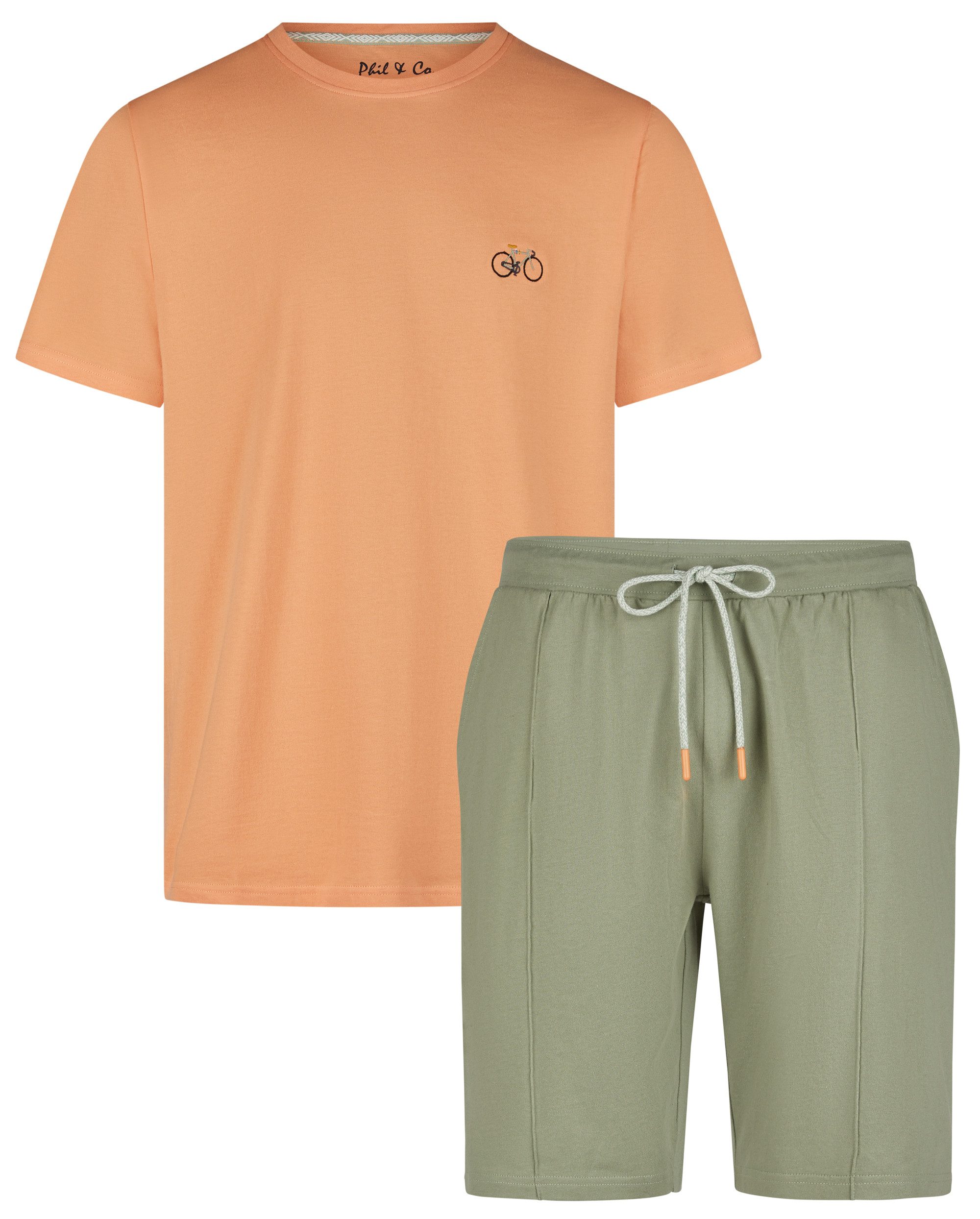 Phil & Co. Shorty Relaxed Style (Set, 2 tlg., 2-teilig) Herren Schlafanzug günstig online kaufen