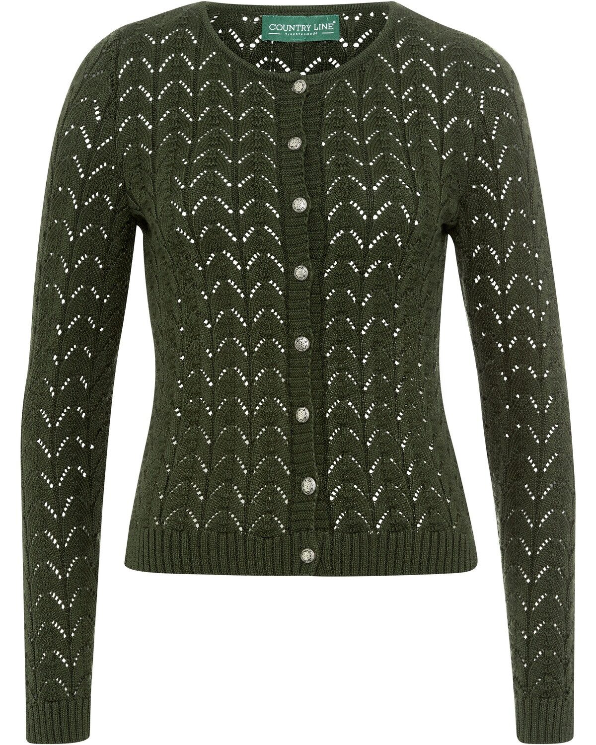 Country Line Trachtenjacke Ajour-Strickjacke günstig online kaufen