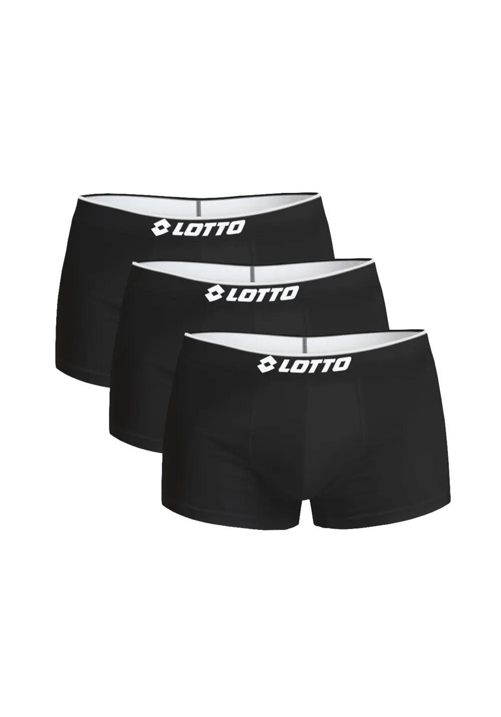 Lotto Boxershorts Herren Comfort Basic Boxershorts Set 3er Pack
