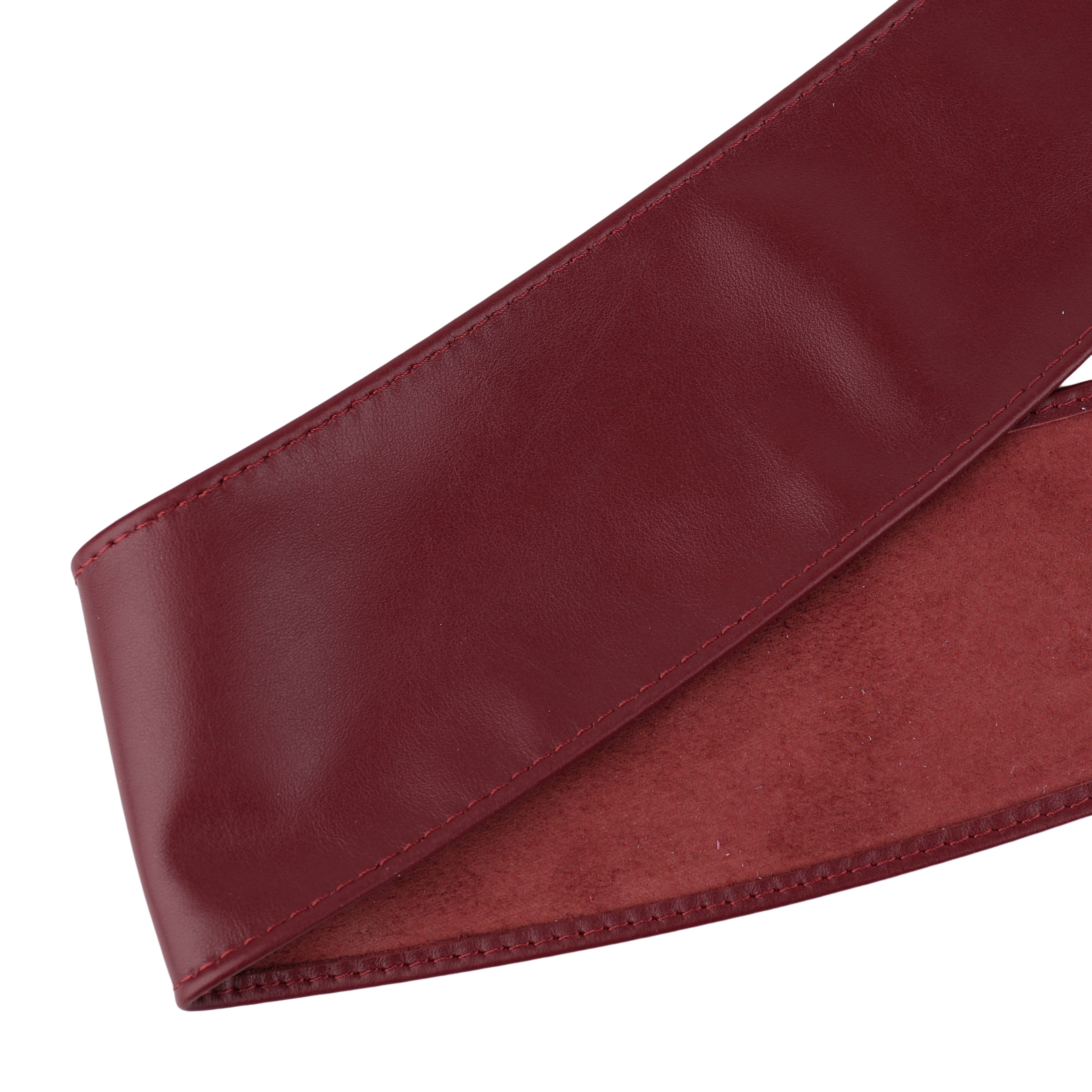 MIRROSI Taillengürtel Wickelgürtel aus Echtleder, Schleife mit breitem Bund (mit breitem Bund zum Wickeln, 7cm Breit, 265cm lang) OBi Gürtel, Bindegürtel, Schnü – Bild 2 von 4