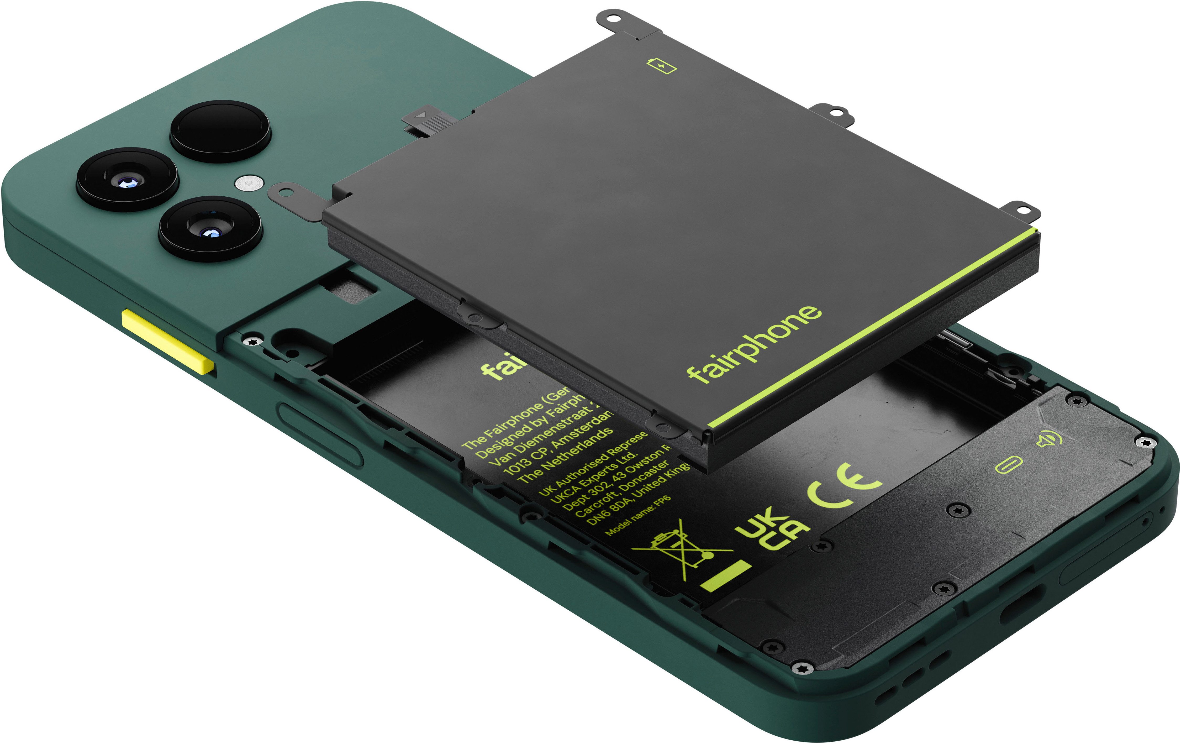 Fairphone Das Fairphone (Gen. 6) Smartphone (16,03 cm/6,31 Zoll, 256 GB Speicherplatz, 50 MP Kamera)