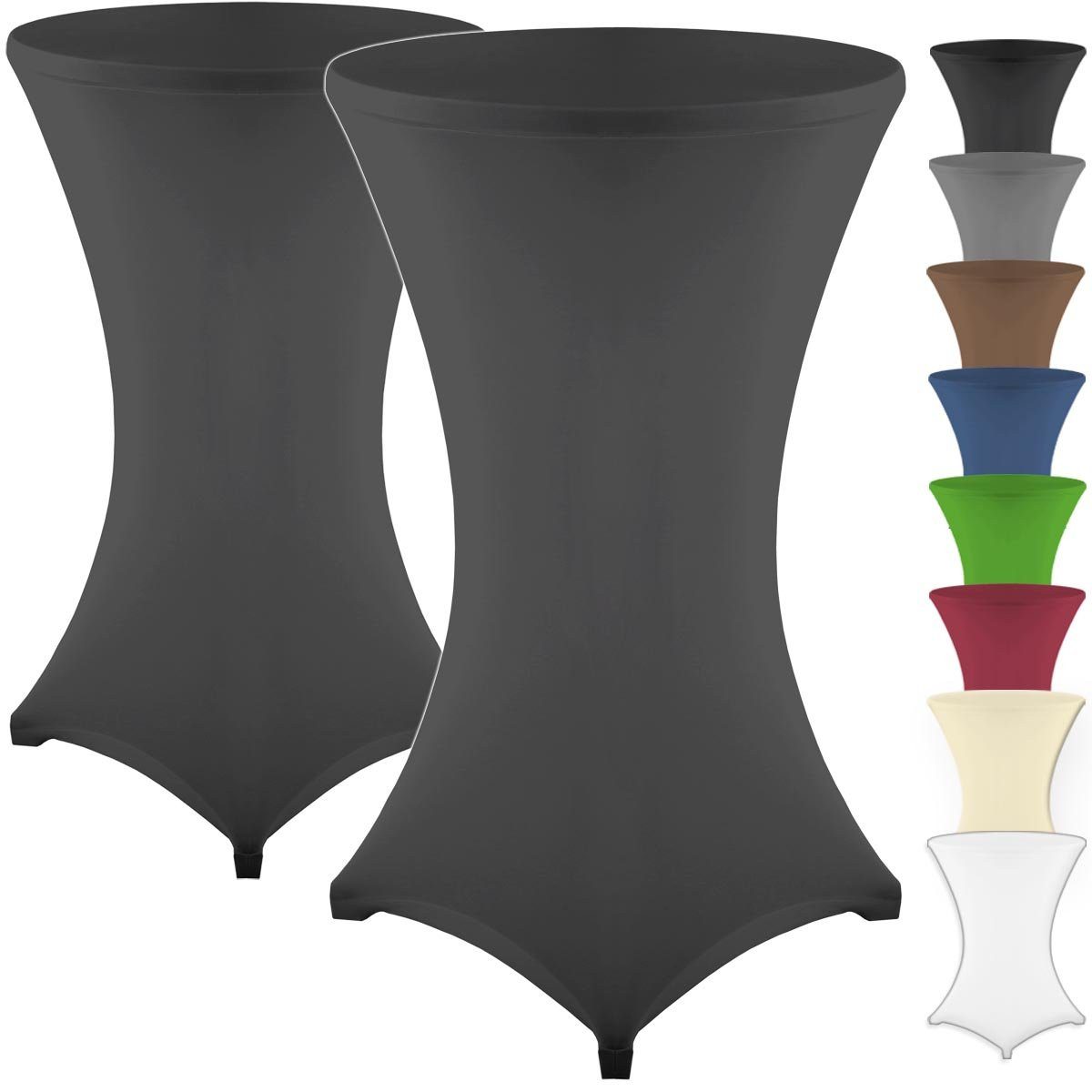 Gräfenstayn Stehtischhusse 2er Set Stretchbezug Stehtisch günstig online kaufen