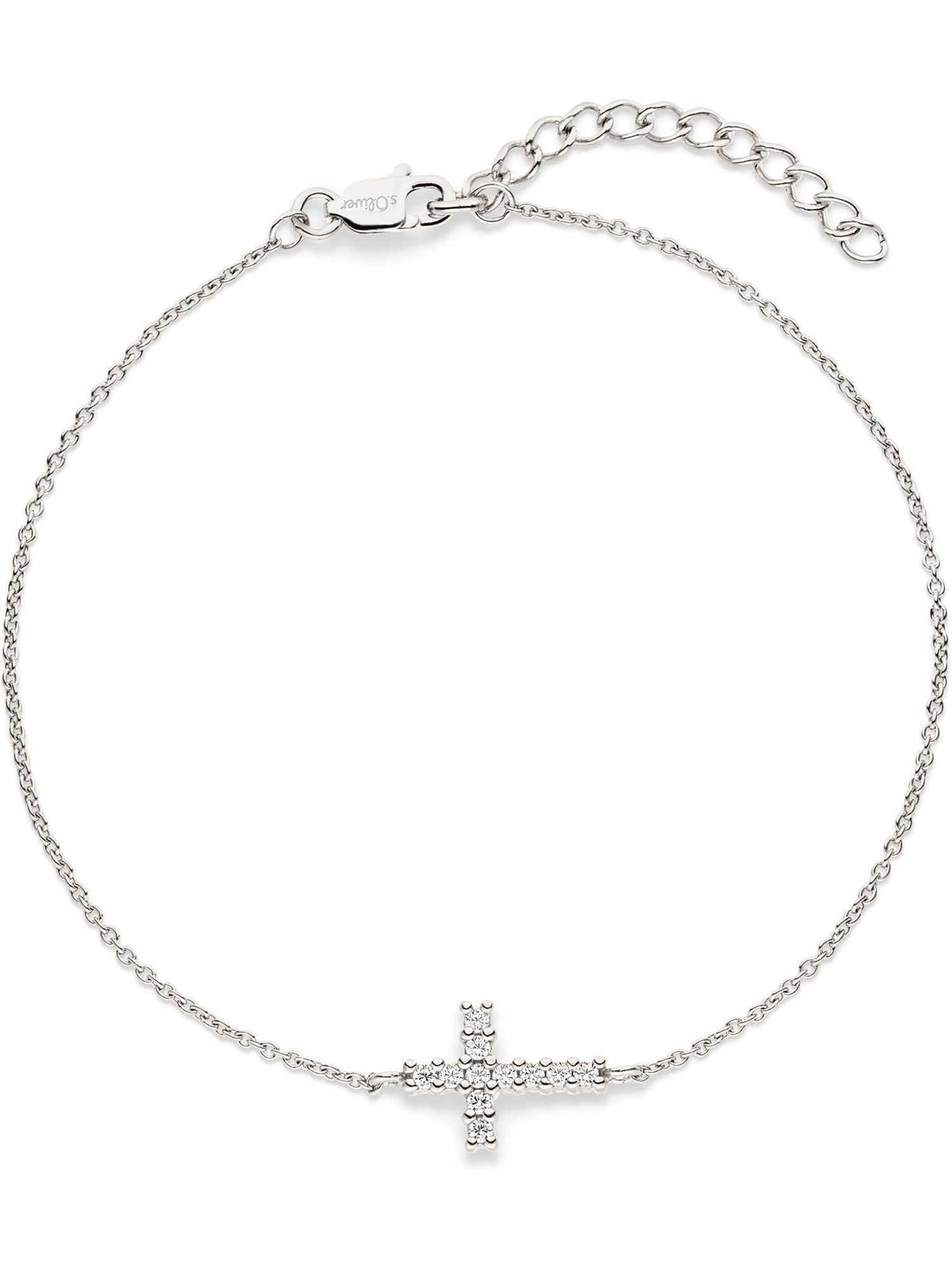 s.Oliver Armband S.Oliver Damen-Armband 925er Silber 11 Zirkonia