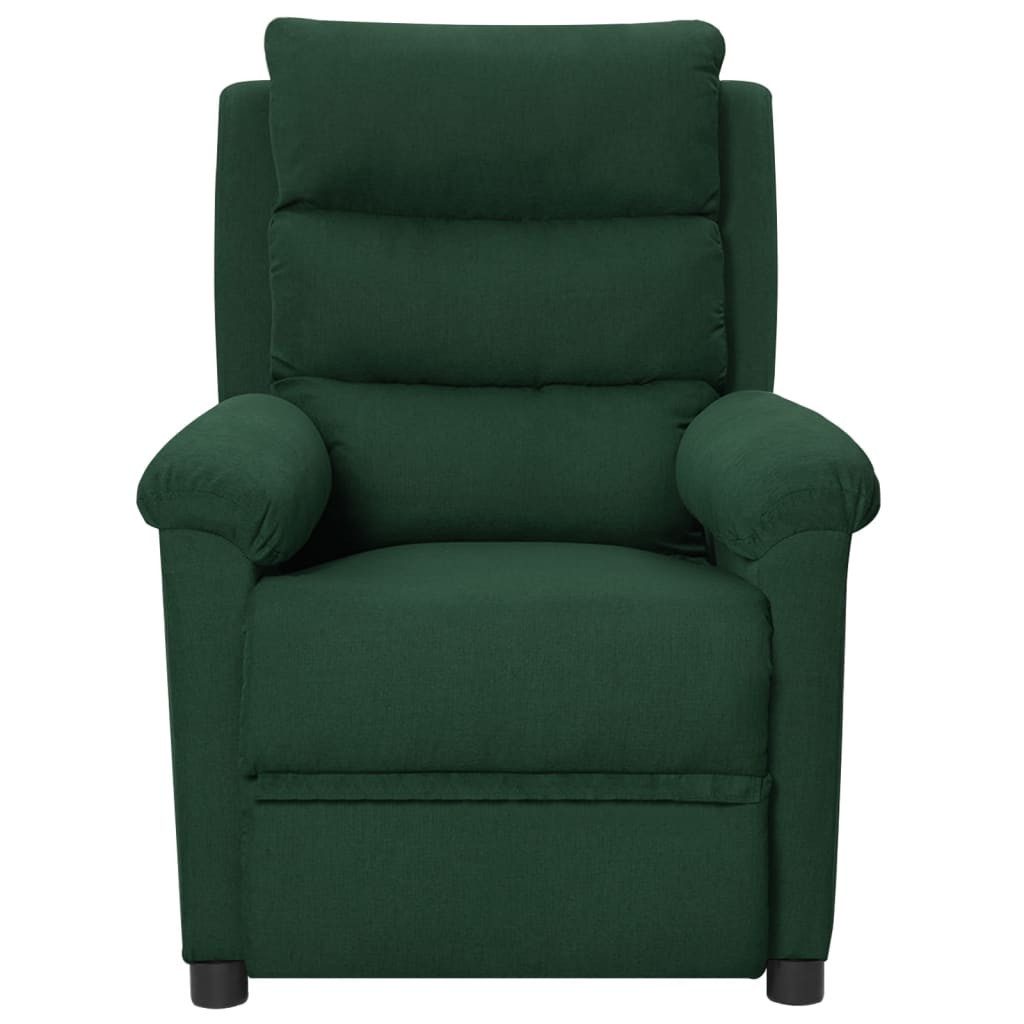 vidaXL Sessel Relaxsessel Elektrisch Dunkelgrün Stoff günstig online kaufen