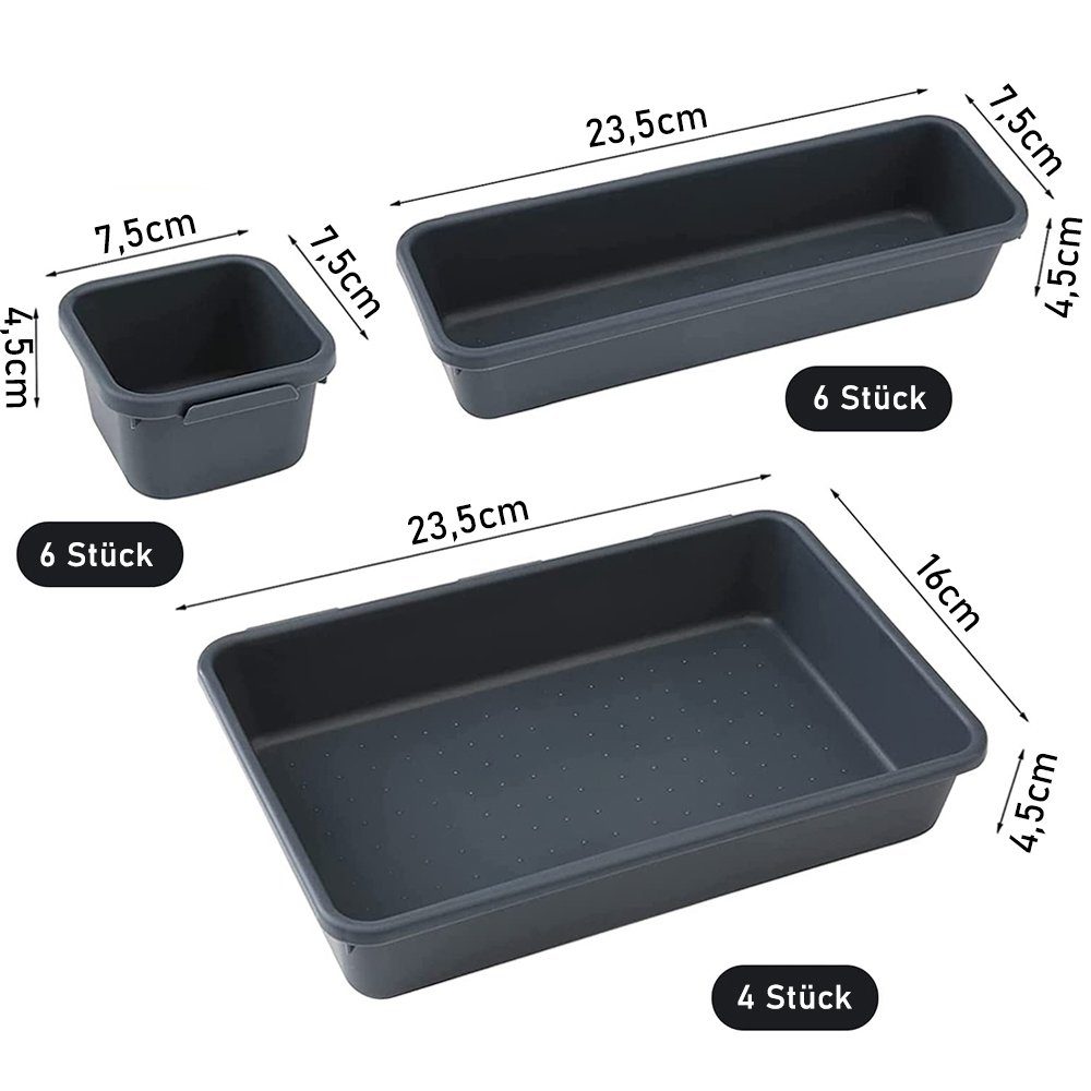 zggzerg Aufbewahrungsbox Getrennte Schublade Organizer Veranstalter, günstig online kaufen