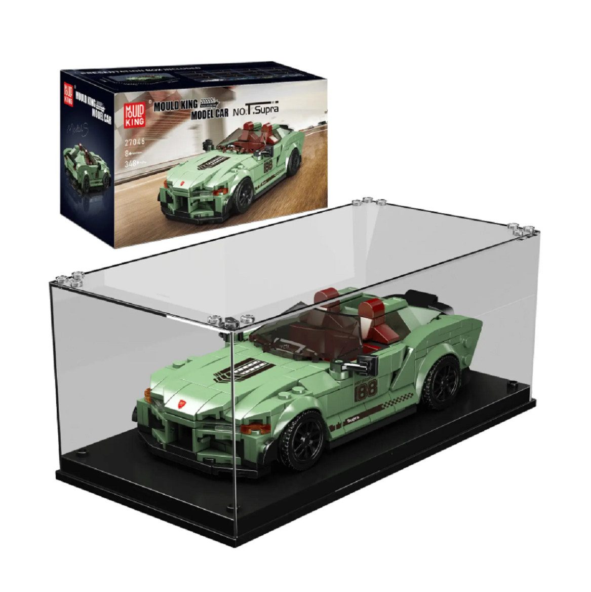 Mould King Mould King 27046S Speed Champion Supra Cabriolet 348 Teile Konstruktions-Spielset, (348 St)