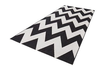 Teppich In- & Outdoorteppich Unique schwarz/creme, NORTHRUGS, rechteckig, Höhe: 8 mm