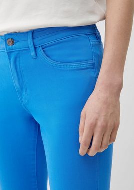 s.Oliver 5-Pocket-Jeans Jeans Betsy / Slim Fit / Mid Rise / Slim Leg Leder-Patch