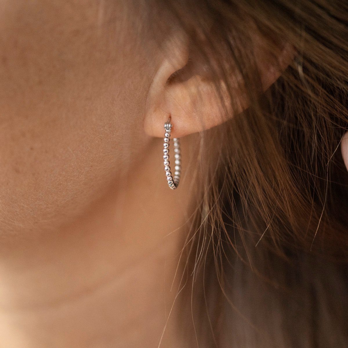 Materia Paar Creolen Damen Silber Creolen Kugeln Ø20mm SO-508, 925 Sterling günstig online kaufen