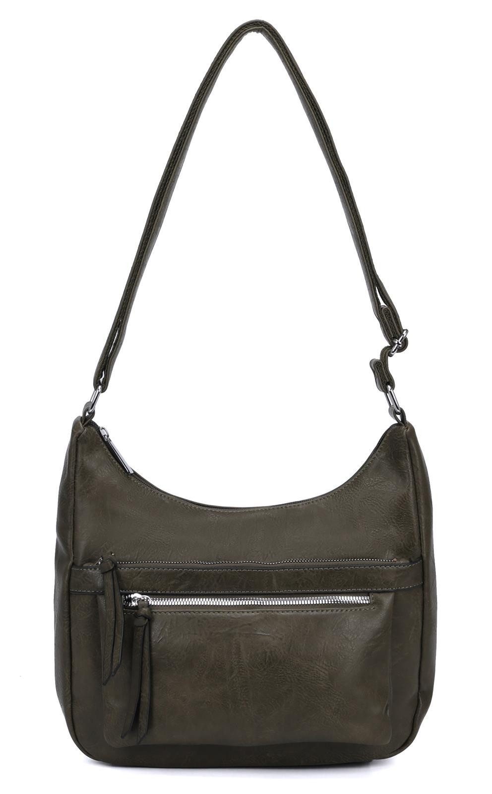 ITALYSHOP24 Schultertasche Damen Tasche Shopper Umhängetasche günstig online kaufen