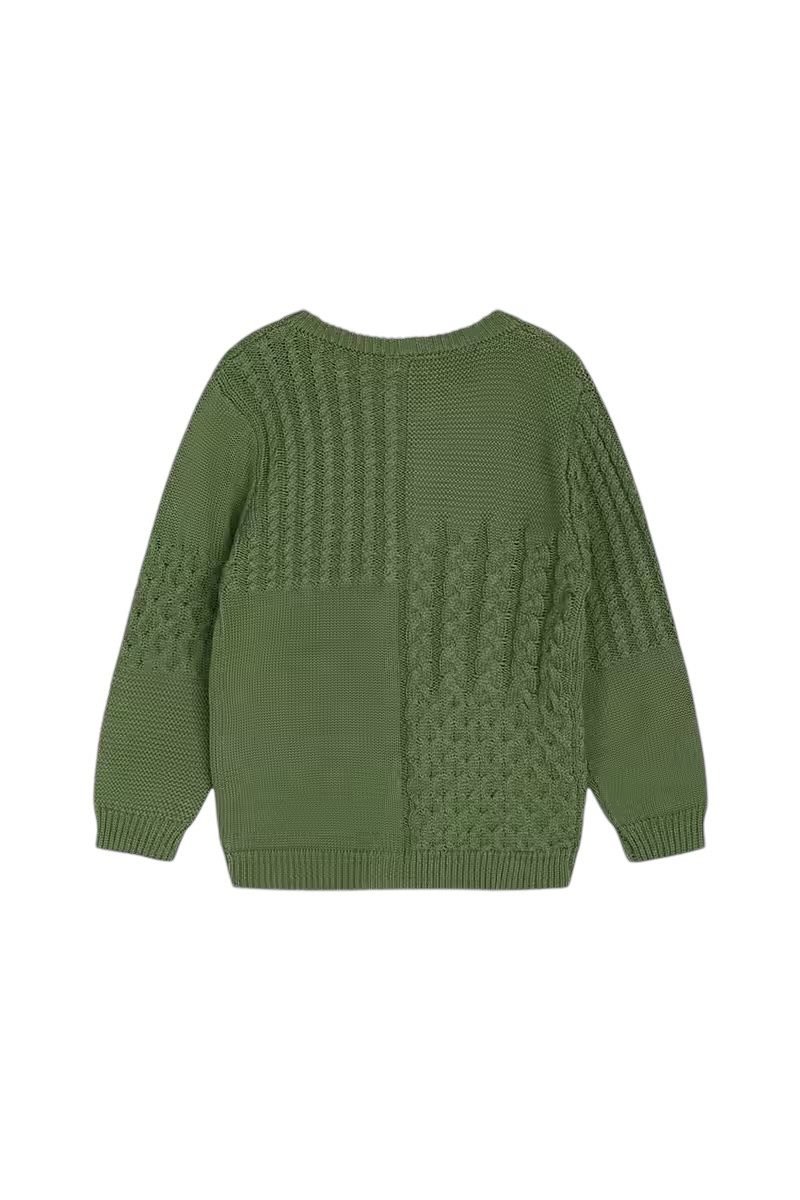 Hust & Claire Jacquardstrickjacke Charli (1-tlg) weicher Bio-Baumwollstrick mit Zopfstrickmuster