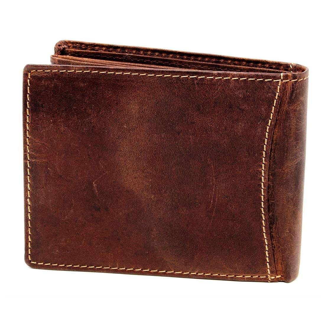 Brieftasche Portemonnaie, Schutz Leder SHG mit Geldbörse Lederbörse Börse Münzfach Herren Büffelleder Männerbörse RFID